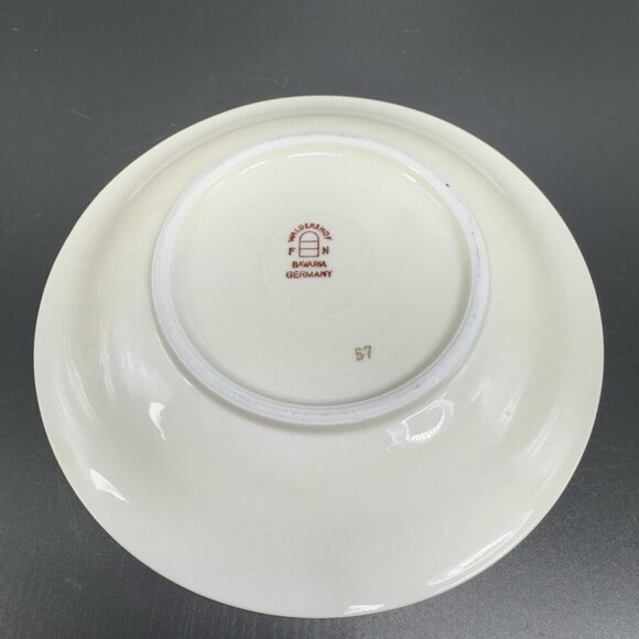 Vintage Waldershof Bavaria Germany Fine Porcelain Teacup Saucer And Plate Set - Picture 14 of 16